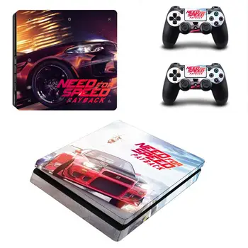 Need for Speed PS4 Slim Nálepky Play station 4 Pokožky Nálepky, Nálepky Pre PlayStation 4 Tenký Konzoly PS4 a Radič Pokožky Vinyl
