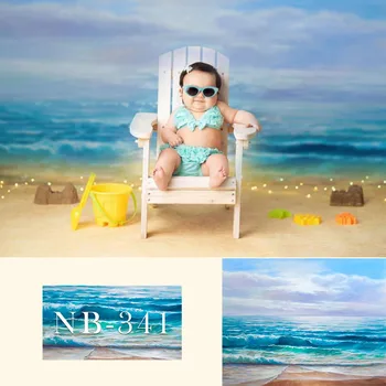 NeoBack Novorodenca Kulisu pre Fotografovanie Baby Sprcha Narodeninovej Párty na Pláži Foto Pozadie pre Deti Pozadia Štúdio