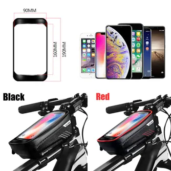 Nepremokavé Cyklistické tašky Pre 4.7-6.2 palcový Smartphone Cyklistické Predné Vrecko na Bicykli hlavová Trubka Riadidlá Pannier