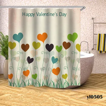 Nepremokavé Láska Srdce Sprchové Závesy Tlač Vaňa Záclony Domov Pre Kúpeľni Vaňa Veľké Široké Kúpanie Kryt Pre Valentine Dní