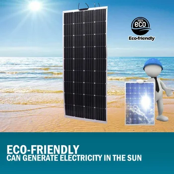 Nepremokavé Solárny Panel 350W Pružné Solárne Pre 12V Batérie, Nabíjačky Monokryštalické Domov Auto Regulátor Solárneho Systému Kit