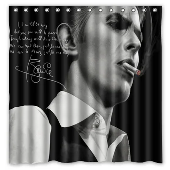 Nepremokavé Sprchový Záves S Háčikmi David Bowie, Vode Odolný Vaňa na Kúpanie Obrazovky Vlastná Kúpeľňa Dekorácie 71*71 palec