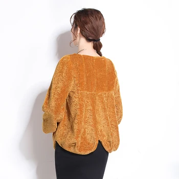 Nerazzurri Krátke umelú kožušinu teddy bunda ženy 2019 zimné orezanie hornej macko kabát plus veľkosť sheared jahňacie kožušiny outwear 6xl 7xl