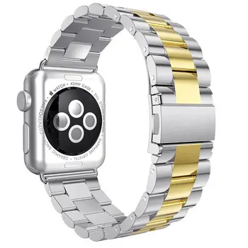 Nerezová oceľ remienok Pre Apple hodinky kapela 44 mm 38 mm iwatch kapela 42mm 40 mm Odkaz náramok na zápästí Watchband pre apple hodinky 4/3/2