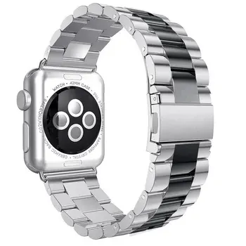 Nerezová oceľ remienok Pre Apple hodinky kapela 44 mm 38 mm iwatch kapela 42mm 40 mm Odkaz náramok na zápästí Watchband pre apple hodinky 4/3/2
