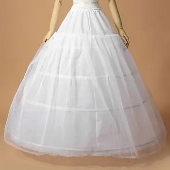 Nevesta Svadobné Svadobné Šaty Podporu Spodnička 3 Obruče 1-vrstva Priadza Sukne Ženy Kostým Sukne Rúna Podšívka