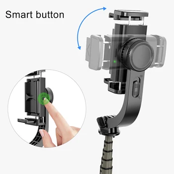 New Horúce Multifunkčné Bluetooth Ručný Selfie Stick Anti-shake Teleskopický Statív Stabilizátor pre Mobilný Telefón