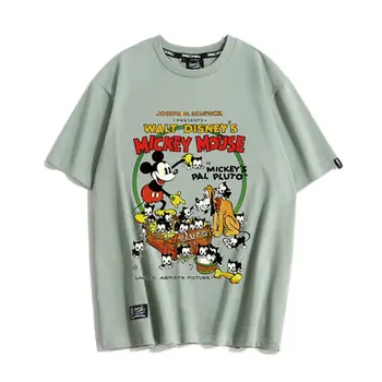 New Mickey Mouse a Priatelia Ženy Košele kórejský Štýl Študent Voľné Top Bavlna All-zápas Vintage T-shirt Harajuku Tričko Kawaii