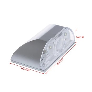 New Vysoká kvalita PIR Infračervený IR Bezdrôtové Auto Senzor senzor Otvor Svetlo 4 LED Lampa