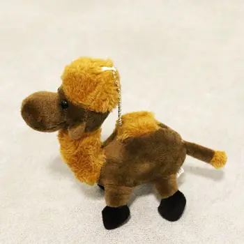 New15cm plyšové stojí camel realisticky Obľúbené mäkké Keychain Prívesok Taška dekorácie roztomilý festival vianoce darček pre dieťa priateľovi