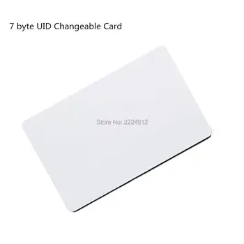 NFC 13.56 Mhz MF S70 4K UID 0 blok 7 bajtov Prepísať Premenlivé rfid karty premenlivé zapisovať Čínsky magic karty skopírujte klon