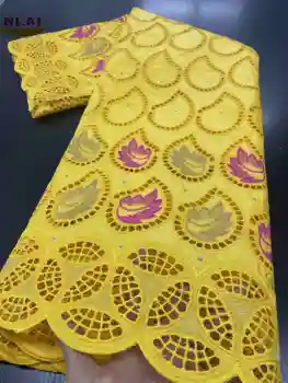 NIAI Afriky Suché Textílie, Čipky Bazin Riche Getzner 2020 Vysoko Kvalitnej Čipky Žakárové Brocade Nigérijský Čipky Tkaniny Šitie XY3322B-2