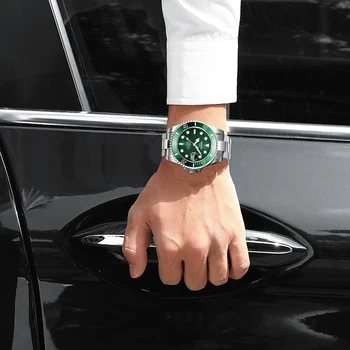 NIBOSI 2021 Luxusné Muži Mechanické Náramkové hodinky z Nerezovej Ocele, Automatické Hodinky Top Značky Zafírové Sklo Muži Hodinky Reloj Hombre