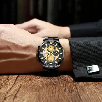 NIBOSI Muži hodinky top luxusné značky pánske quartz náramkové hodinky módne oblečenie športové hodiny muž nepremokavé 2020 nové Relogio Masculino
