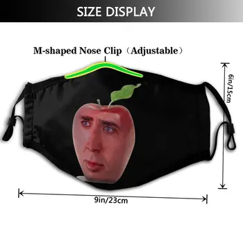 Nicolas Cage Úst Tvár Masku Nicolas Cage Apple Pleťová Maska Cool Fashion s 2 Filtre pre Dospelých