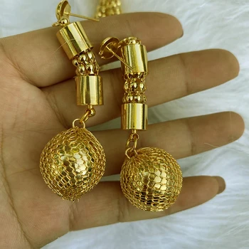 Nigéria Perličiek šperky Zlatá Farba šperky sady pre ženy Klasické Etiópskej/Stredný Východ /Africkej ženy šperky Darček