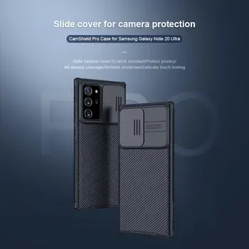 Nillkin pre Samsung Galaxy Note 20 Ultra Camshield Pancier Odolný proti Nárazu Kryt, Posúvajte Fotoaparát Ochrana puzdro pre Samsung Poznámku 20