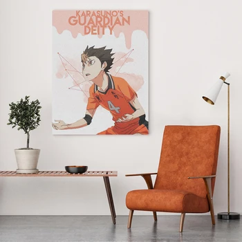 Nishinoya Yuu Haikyu!! anime Plagát Maľovanie na Stenu Umelecké Plátno Pre Obývacia Izba Domov Spálňa Štúdia Koľaji umeleckou Výzdobou Výtlačkov
