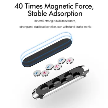 Nohon Magnetického Držiaka Telefónu, pre iPhone Samsung Xiao Mini Plechu Silný Magnet Adsorpcie Mobilný Telefón Stojan držiak do Auta