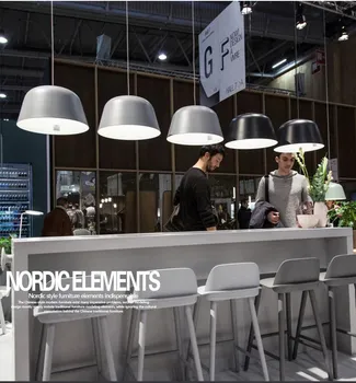 Nordic biela čierna 2 ks 5% z Hliníkový Prívesok Svetlo Modernej jednoduchosti štýle, bar, reštaurácia foyer jedáleň, nočné lampy