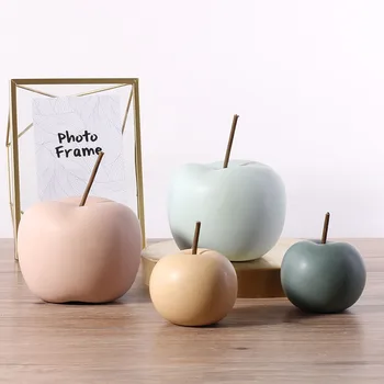 Nordic Keramické Apple Ozdoby Moderný Minimalistický Obývacia Izba Víno Kabinet Domáce Dekorácie Ovocie Dekorácie, Ozdoby 2020 Nové