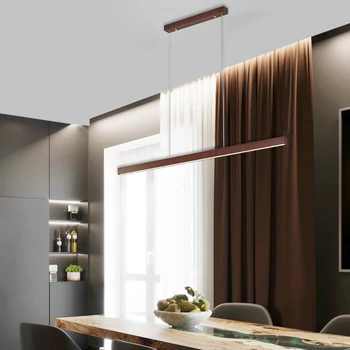 Nordic LED Drevený Prívesok Svetlá Home Design Jedáleň Hotel Office Kaviareň v Kuchyni Visí Svetlá Vnútorné Spálňa Svetlá Zariadenie