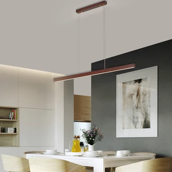 Nordic LED Drevený Prívesok Svetlá Home Design Jedáleň Hotel Office Kaviareň v Kuchyni Visí Svetlá Vnútorné Spálňa Svetlá Zariadenie