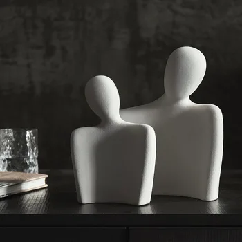 Nordic minimalistický abstraktné údaje keramické ozdoby, spálne, obývacia izba ploche zariadenia domáce dekorácie office figúrky