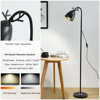 Nordic Moderný Minimalistický Kreatívne Podlahy Svetlo Spálňa Stojace Lampy Štúdia Farba Macarons Wapiti LED Poschodí Lampa