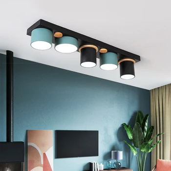 Nordic moderný minimalistický tvorivé pravouhlé LED stropné svietidlo factory priamy predaj koridoru uličkou macaron lampa
