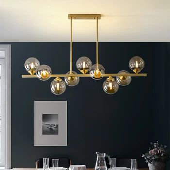 Nordic Reštaurácia Luster svetlo Luxusné Magic Bean Obývacia izba, Kuchyňa Nový Moderný Minimalistický barovým pultom Jedáleň Lampa