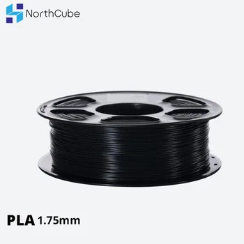 NORTHCUBE 3D Tlačiarne CHKO Vlákna 1.75 mm pre 3D Tlačiarne, 1 kg(2.2 lbs) +/- 0,02 mm Black