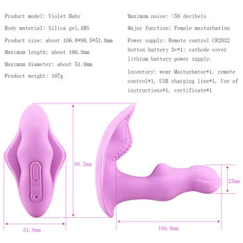 Nositeľné Motýľ Dildo Vibrátor Nohavičky Sexuálne Hračky pre Ženy, Diaľkové Ovládanie Žena Masturbator Mačička Stimulátor Klitorisu