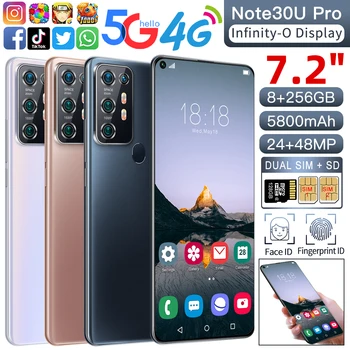 Note30U Pro Snapdragon 865 Mobilný Telefón 5000mAh 7.2