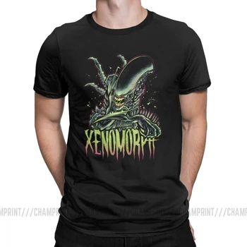 Novinka Pozor Xenomorph Cudzinec T-Shirts Mužov Bavlnené Tričká Primátorov Alien vs Predator Film Krátke Sleeve Tee Tričko v Lete