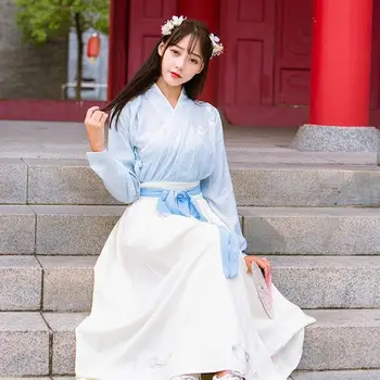 Novinky Hanfu Šaty Dievča Čínsky Štýl Denne Ženy V Kroji Ľudový Tanec Dospievajúce Dievčatá Čínskom Tang Žena Oblečenie