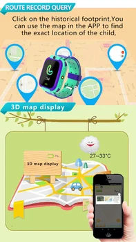 Novo Q12 Smart Hodinky LBS Dieťa SmartWatches Dieťa Sledovať, 1.44 Palcový Hlasový Chat GPS Vyhľadávanie Locator Tracker Anti Stratil Monitor s Box
