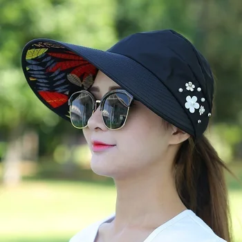 Novo Ženy Lady Klobúk Pláž Hat UV Ochrana, Anti-UV Bežné Clony proti oslneniu Skladacia Spp Pre Vonkajšie FIF66
