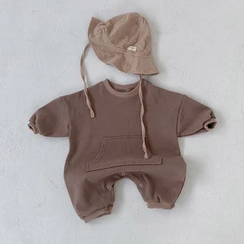 Novorodenca Oblečenie Kombinézy 2020 Jeseň Zima Bavlna Dieťa Remienky Pre Dievčatá Kojenecká Dieťa Jumpsuit Kostým Baby Chlapci Oblečenie