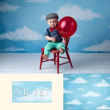 Novorodenca portrétnej fotografie pozadí biela dúha cloud pozadie pre photo studio ligotať sa ligotať vrhu star blue sky prop