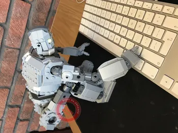 Nová MOC Robot Železnej Robot Fit Technic Mesto číselné Údaje Voltron Obrích modelov Stavebné kamene, Tehly Deti Hračky Chlapec Darček Narodeniny