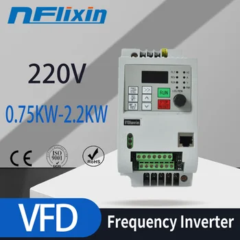 NOVÁ položka 1.5/ 2.2/4/5.5/7.5 220V v a 220 V 3 fázy z Frekvenčného meniča s VFD Invertor pre CNC router Vretena