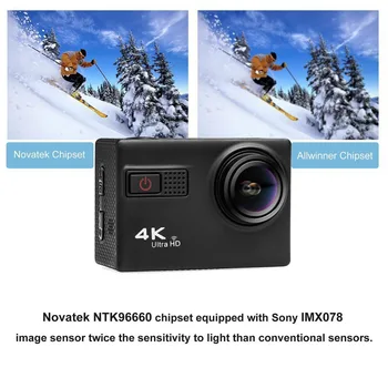 Nová Verzia EK F68 F68R 4K Ultra HD EIS Akcia Fotoaparát Novatek 96660 Chipset pre Sony IMX078 Senzor Wi-Fi Remote Vodotesnými Fotoaparát