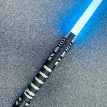 Nové 16 Farbu RGB Lightsaber USB Nabíjanie Jedi Sith Lukáš Sila Svetla Saber Zvuk Kov Rukoväť Meča Svetla Hračky