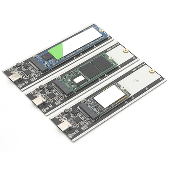 NOVÉ 1pcs M. 2 NGFF SATA SSD 10Gbps na USB 3.1 Typ-C Converter Adaptér Kryt Pre Prípad M2 Pevný Disk PC