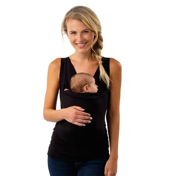 Nové 2020 Letné Baby Carrier Šatka Klokan T-Shirt Materskej Dieťa Dopravcu Oblečenie Multifunkčné Otec, Matka Tee Tričko S-5XL