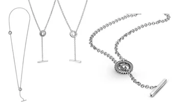 Nové 2020 Podpis Pripraviť Kruhu T-Bar Srdce Náhrdelník Crystal Náhrdelníky Pre Ženy Módny Náhrdelník Prívesok Šperky darček