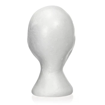 NOVÉ - 27.5 x 52 cm Dummy / kati hlavu Žena Peny(Polystyrén) Vystavovateľ pre spp, slúchadlá, vlasových doplnkov a parochní Žena