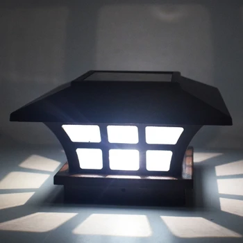 Nové 2Pack Príspevok Solárne Svetlá Nepremokavé Vonkajší Spp Svetlá pre Drevené alebo Vinyl Príspevky Palube LED Svetlá