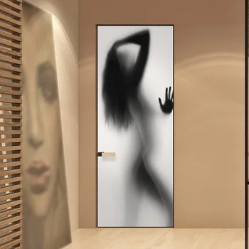 Nové 3D simulácia dvere Nálepky Vymeniteľné nepremokavé stenu, nálepky, spálňa, obývacia izba DIY krásy nálepky na stenu, dekorácie